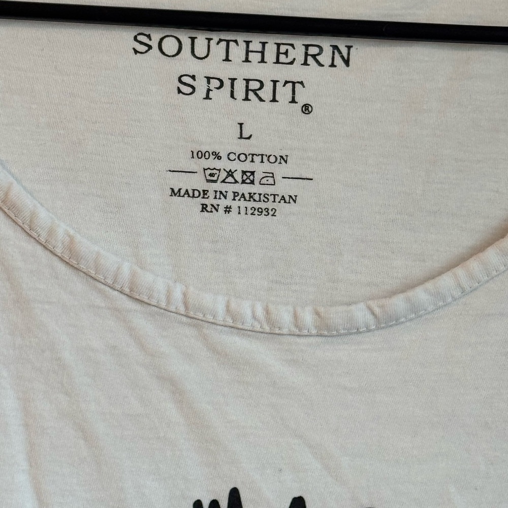 Oversized White 'Namaste Six Feet Away' Graphic Tee! - Picture 3 of 3